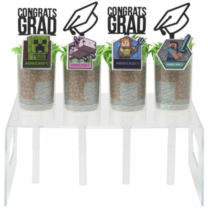 Mini topper cake graduaciones 20 piezas birrete y diploma decopac