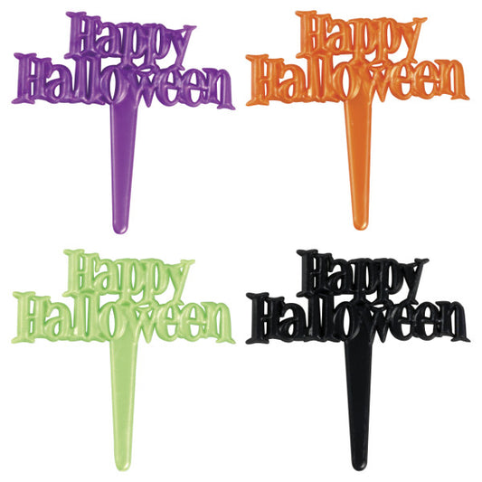 Mini topper cake halloween 15 piezas - Neon - Happy Halloween