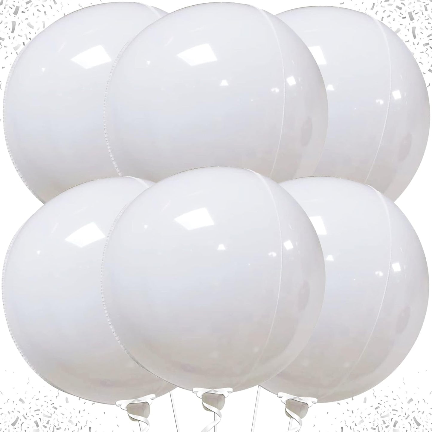 Globos Orbz 22plg Color Blanco Matte