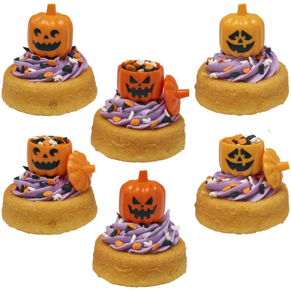Mini topper cake halloween 12 piezas - Calabazas rellenables