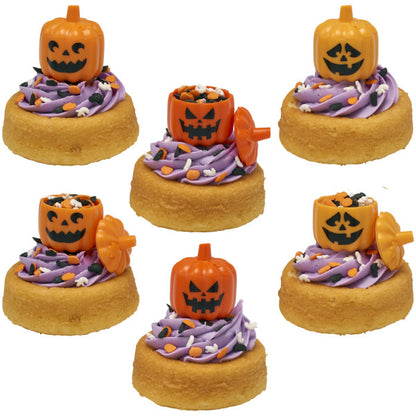 Mini topper cake halloween 12 piezas - Calabazas rellenables