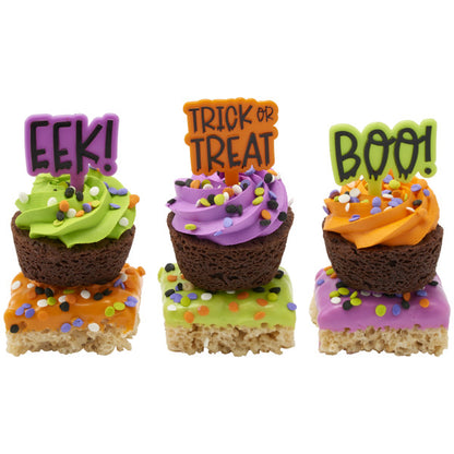Mini topper cake halloween 15 piezas - Neon - Boo
