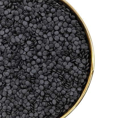 Sprinkles navidad confetti circular grande comestible - Negro