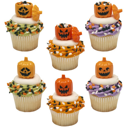 Mini topper cake halloween 12 piezas - Calabazas rellenables