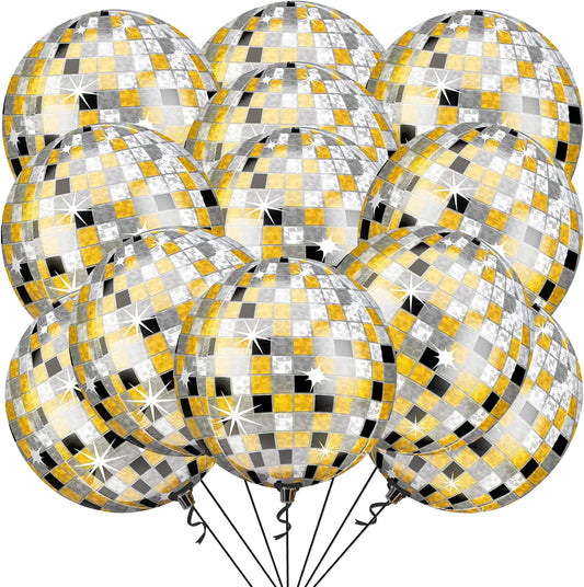 Globos Orbz 22plg Color Disco Dorado