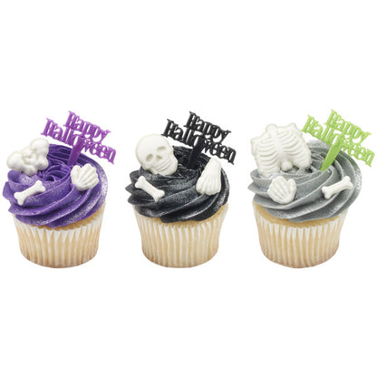 Mini topper cake halloween 15 piezas - Neon - Happy Halloween