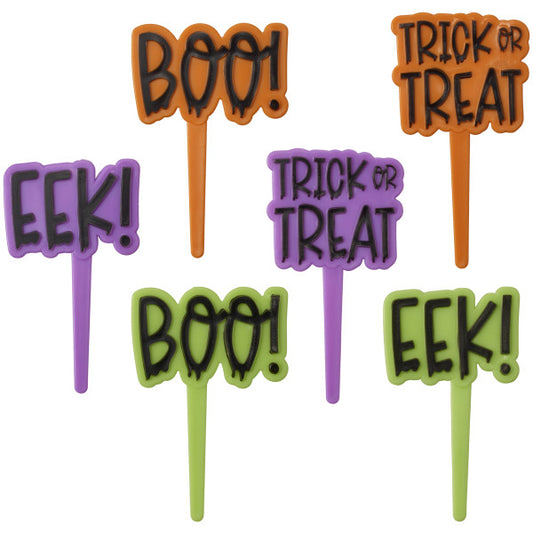 Mini topper cake halloween 15 piezas - Neon - Boo