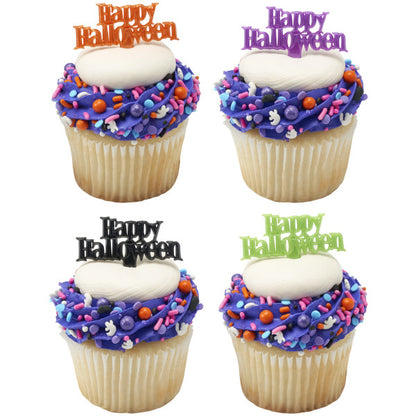 Mini topper cake halloween 15 piezas - Neon - Happy Halloween