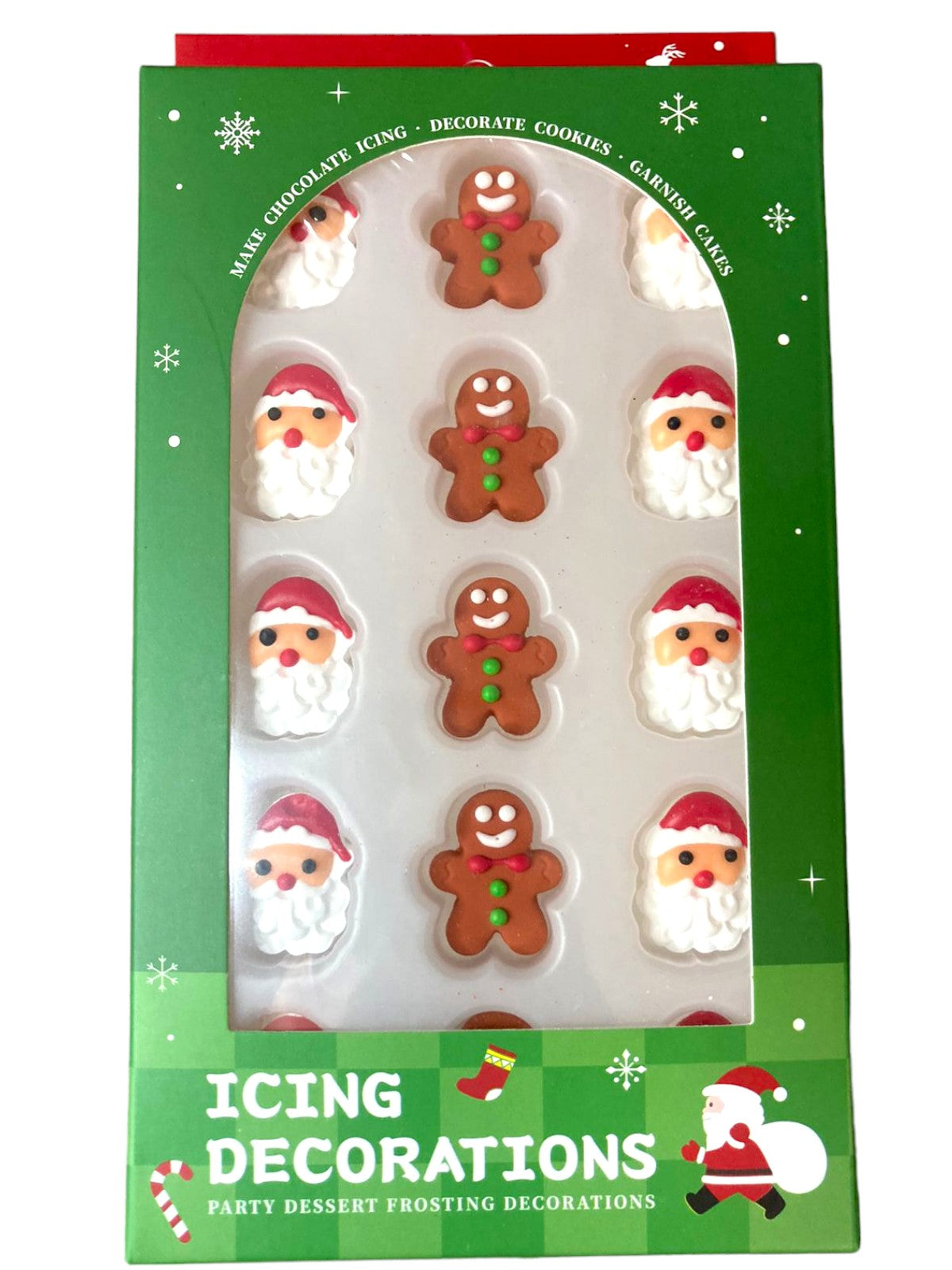 Sprinkles Icing navidad Santa Muñeco Jengibre sabor chocolate 15 piezas