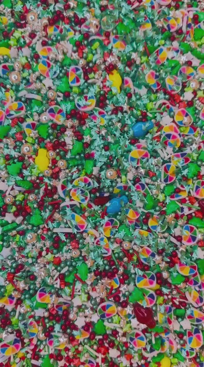 Sprinkles foquitos de navidad con pinos y glitter