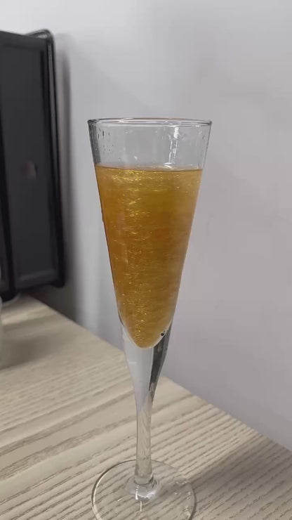 Glitter oro comestible para bebidas y reposteria