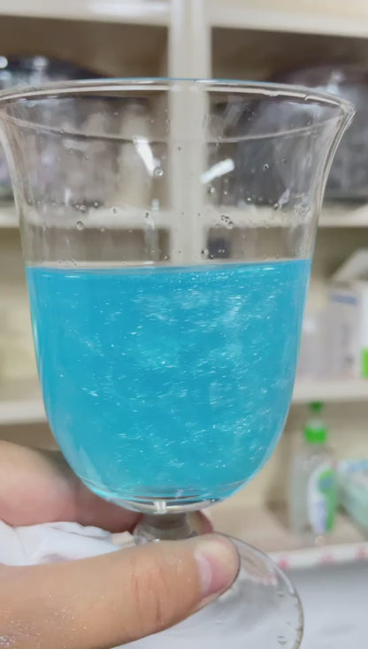 Glitter azul comestible para bebidas y reposteria