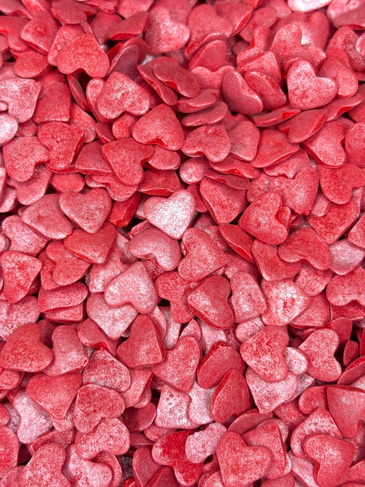 Sprinkles Confetti san valentin  - Sprinkles corazon Jumbo rojo perlado