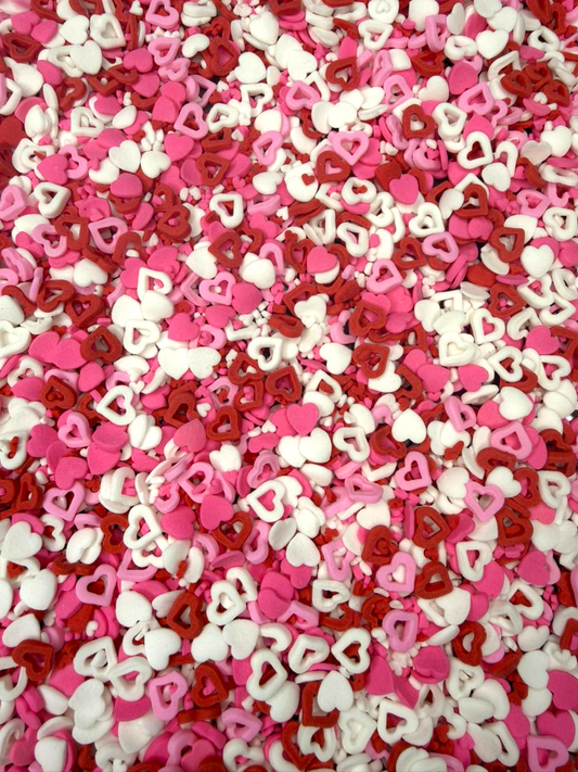 Sprinkles Confetti san valentin  - Sprinkles corazon mix hueco, mini y mediano