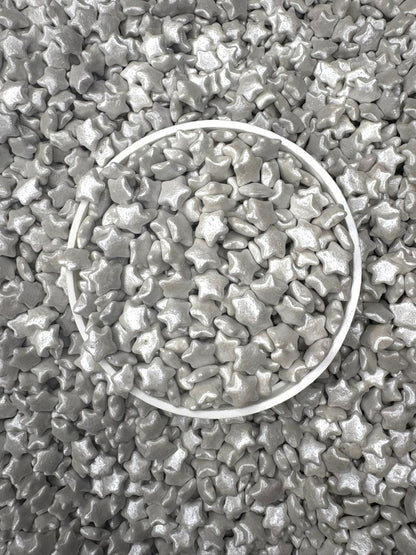 Sprinkles navidad confetti estrella plata comestible