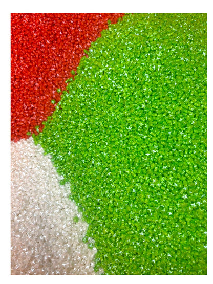 Sprinkles navidad estrellas tricolor mini 0.5cm
