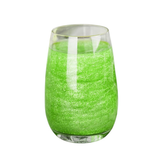 Glitter verde comestible para bebidas y reposteria