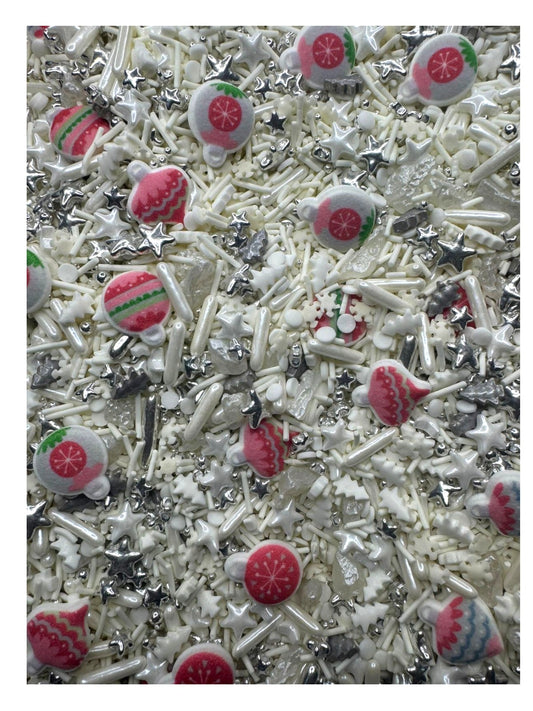 Sprinkles Navidad esferas platas