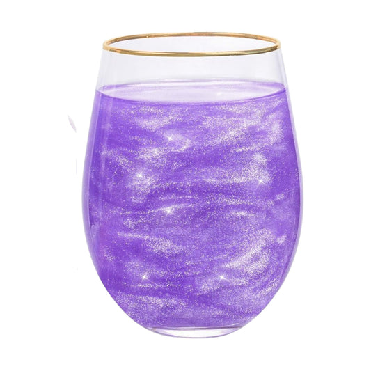 Glitter morado comestible para bebidas y reposteria