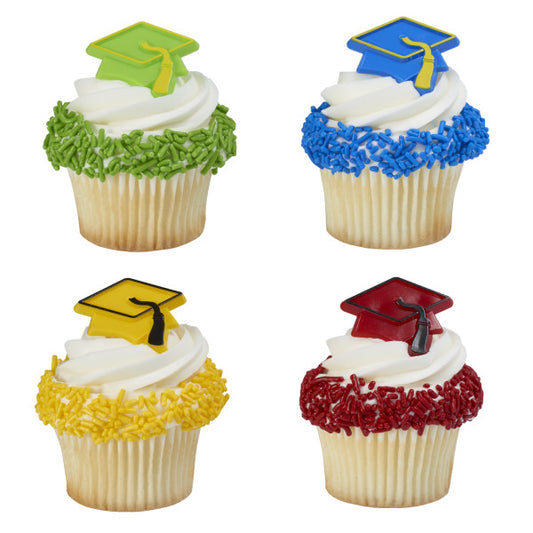 Mini topper cake graduaciones 20 piezas colores | Decopac