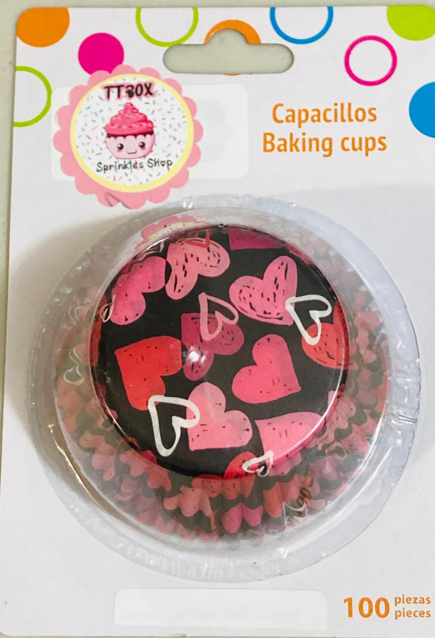 Capacillos San Valentin para reposteria