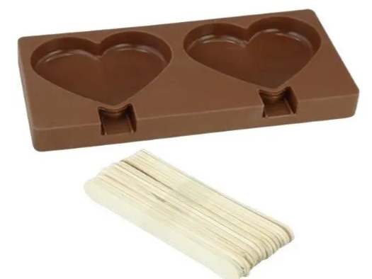 Molde Paleta Corazon San Valentin