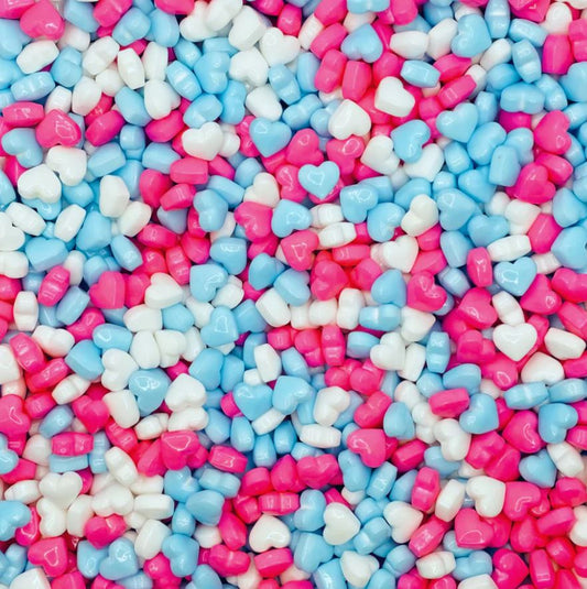 Sprinkles San Valentin Corazon Mix Blanco, Rosa, Azul